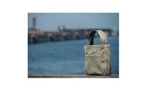 ＜受注生産＞瀬戸内がたくさん詰まった、オリーブ染めミニトートバッグ 372013_BN004