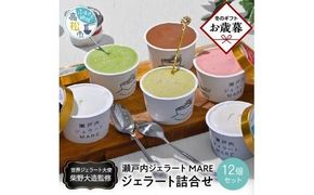 【お歳暮ギフト】瀬戸内ジェラートMARE　ジェラート詰合せ12個 372013_BW003