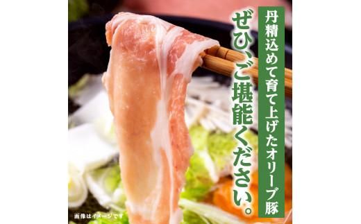 【3ヶ月定期便】しゃぶまるセット　オリーブ豚定期便 372013_CN050