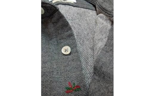 今治　バックパイルシャツ　グレー　【M】 372013_DK003VC01