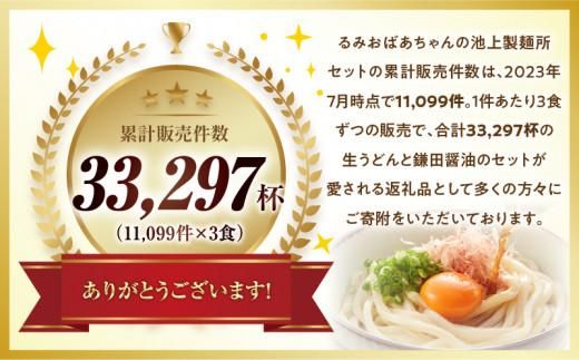 本家　池上製麺所　生うどん（鎌田醤油付）1袋（3人前） 372013_DQ001