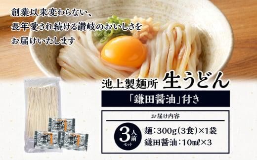 本家　池上製麺所　生うどん（鎌田醤油付）1袋（3人前） 372013_DQ001