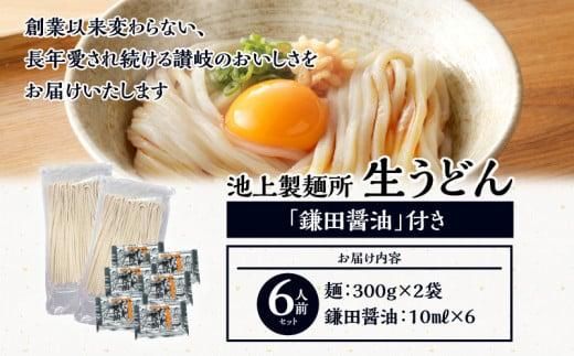 本家　池上製麺所　生うどん（鎌田醤油付）2袋（6人前） 372013_DQ002
