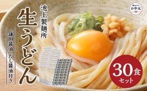 【お中元ギフト】本家　池上製麺所　生うどん30食（鎌田醤油付） 372013_DQ018
