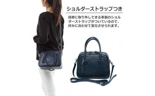 オリーブレザー　２WAYミニボストンバッグ  チョコ 372013_EN004VC02