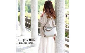LIME(ライム）　撥水ナイロン2wayショルダーバッグ　プラチナ/グレージュ 372013_EN014VC03