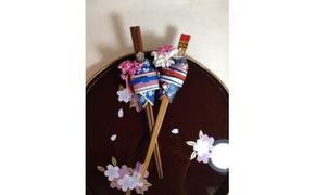 箸カバー　保多織生地一部使用　着物ドールリウム（R） 372013_EV002