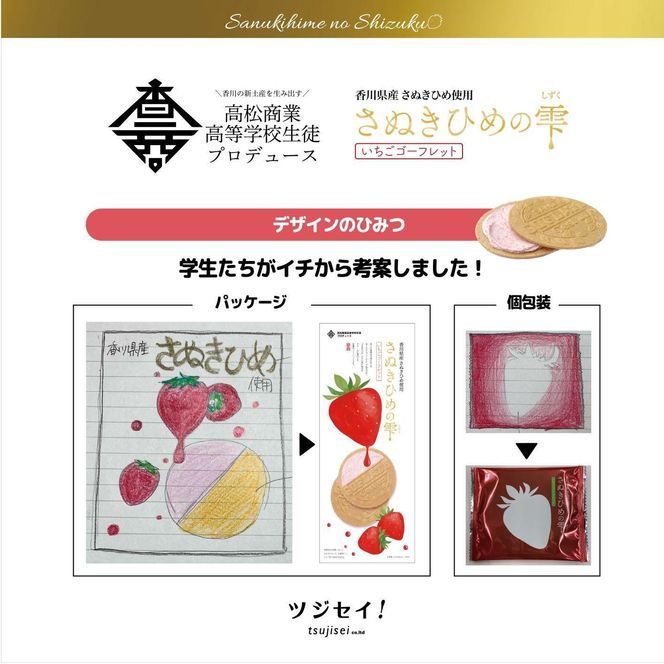 さぬきひめの雫　いちごゴーフレット 10枚入 372013_FR005