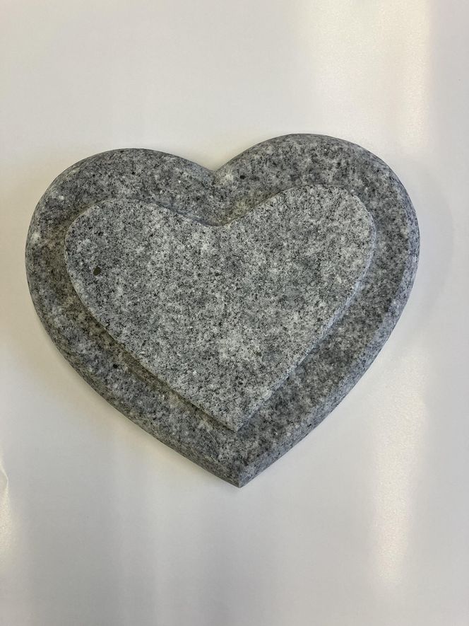 庵治石ハート型プレート　1皿 372013_GH010