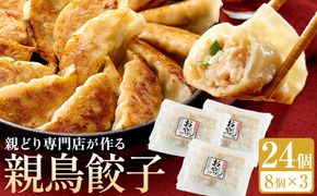 親どり専門店が作る親鳥餃子（8個×3パック） 372013_GK010
