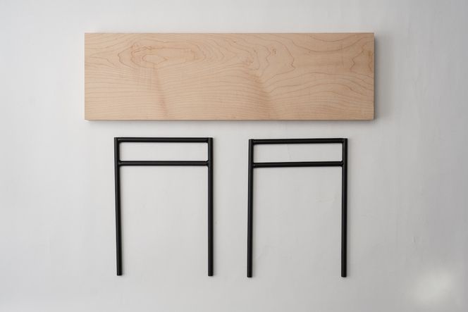 槙塚鉄工所 MULTITABLE HIGHセット(木板付き) 372013_GL040