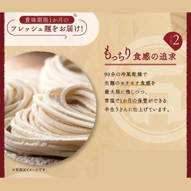 半生讃岐石丸うどん6人前（めんつゆ付き）麺300g×2袋 372013_GX001