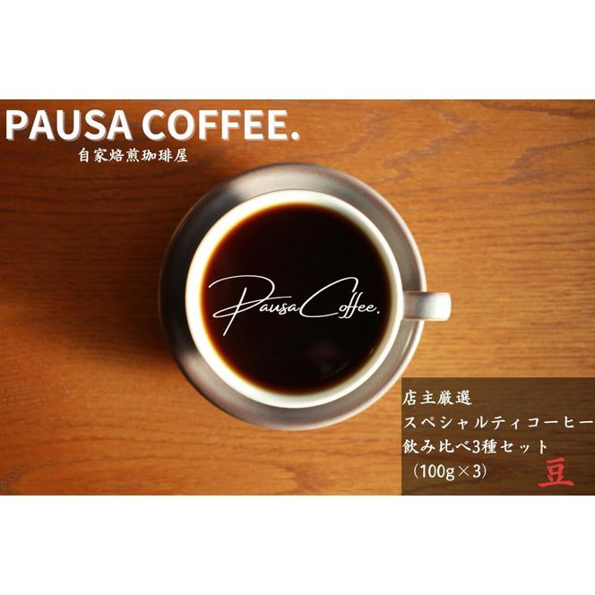 珈琲豆店主おすすめ３種飲み比べセット【豆】100ｇ×3（コーヒーマメテンシュオススメ３シュノミクラベセットマメ）/ 自家焙煎 ホットコーヒー アイスコーヒー コーヒータイム こだわりコーヒー 簡単 便利 お手軽 アウトドア キャンプ  372013_HV001