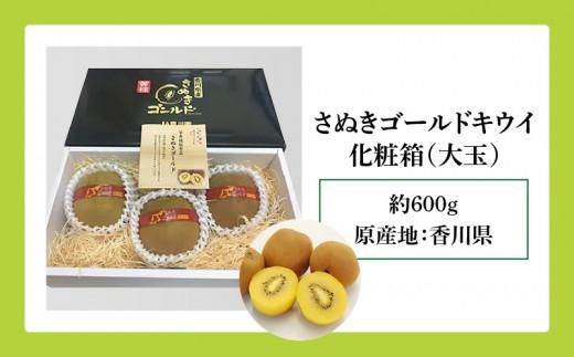 さぬきゴールドキウイ化粧箱(大玉)　約600g【2026年10月中旬～2027年1月下旬配送】 372013_T006-232J