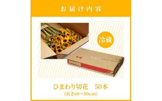 ヒマワリ切花(長さ60～80cm)【2026年6月中旬～2026年9月下旬配送】 372013_T006-240J