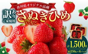 訳あり ご家庭用　さぬきひめいちご　約1.5kg【2025-11月上旬～2026-1月下旬配送】 372013_T006-264J