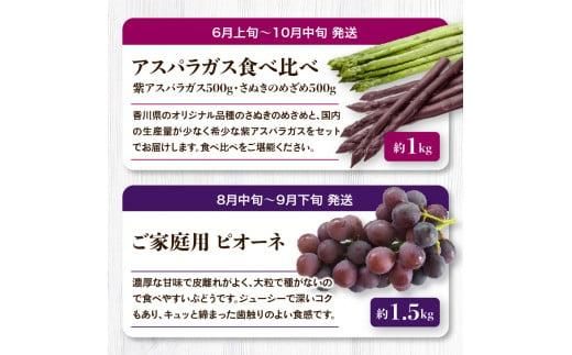 「香川県オリジナル品種さぬきのめざめ」との果物 定期便O 372013_T006-754J