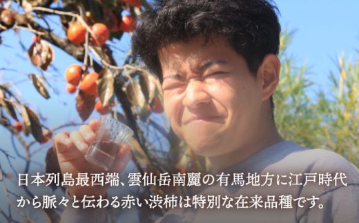 【業界誌 (料理通信) お宝食材コンテスト ベスト20選出】天然 酵母 柿酢 600ml×3本 / 南島原市 / 中邨 [SAG003]