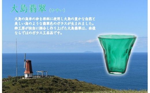 大島翡翠 タンブラー NM-12GR【粋工房 】_HA1159