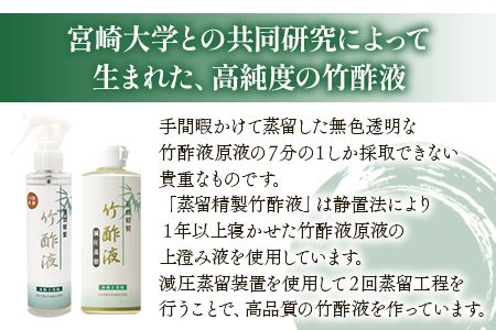 蒸留精製竹酢液 1本（200ml）＋10倍希釈スプレー 1本（150ml