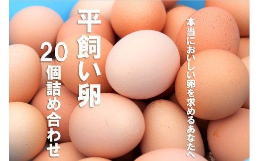 平飼い卵詰め合わせ!20個セット