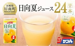飲料 サンA 日向夏ジュース ( 果汁100% ) 125ml×24本セット ⅡⅦ [C03059]