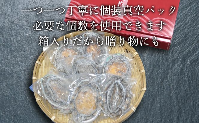 岩手県産 天然蝦夷アワビ約600g（3～6個程度）真空 冷凍 小分け　【刺身用】[56500426_1]