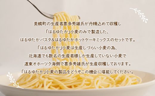 ひでちゃん小麦 はるゆたかパスタ&ホットケーキミックスセット BHRH007