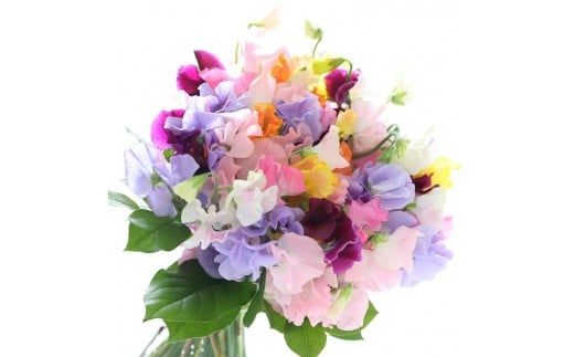 41-922　季節の花束と花瓶のセット　Mサイズ