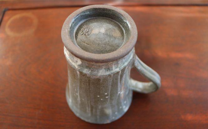 【唐仙窯】マグカップ（星座点打ち）約13cm　陶器　やちむん
