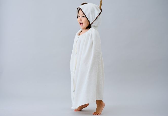 TTT0004 【高島屋選定品】オーガニックコットンベビーガウン【タオル 国産 シンプル 日用品 ベビー】