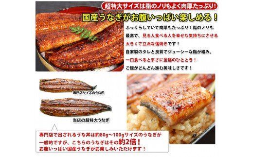 269.【うなぎ屋かわすい】超特大国産うなぎ10本セット （200～229g）(A269-1)