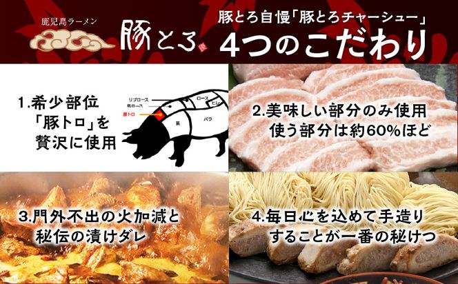 【鹿児島ラーメン 豚とろ】＜セット数が選べる＞豚とろラーメン　K060-002