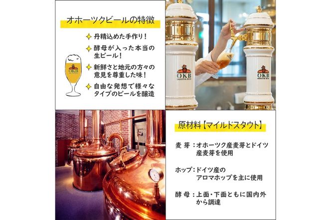 《14営業日以内に発送》オホーツクビール マイルドスタウト 6本セット ( 飲料 お酒 ビール 瓶ビール ギフト お中元 お歳暮 お祝い プレゼント のし )【028-0016】