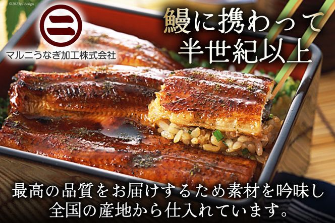 うなぎ 国産 蒲焼 肉厚 145g前後×4 真空パック タレ山椒付き [マルニうなぎ加工 静岡県 吉田町 1033480] 鰻 ウナギ 蒲焼き 化粧箱 冷凍