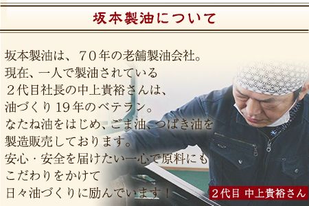 坂本製油の純つばき油92g×2本セット 《30日以内に出荷予定(土日祝除く)》熊本県御船町 純つばき油 計184g 有限会社 坂本製油---sm_skmttbk_30d_23_12500_2p---