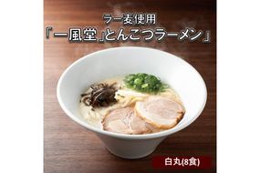 【A2-117】ラー麦使用「一風堂」とんこつラーメン 白丸(8食)