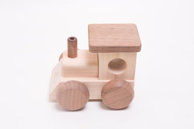 木製 オルゴール トレイン【檜のおもちゃ ＩＫＯＮＩＨ】 ≪桧 おもちゃ ヒノキ ひのき 木育 知育≫