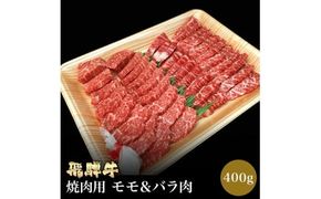 「肉の芸術品」飛騨牛焼肉用 400g 焼肉 バーベキュー BBQ F4N-0609