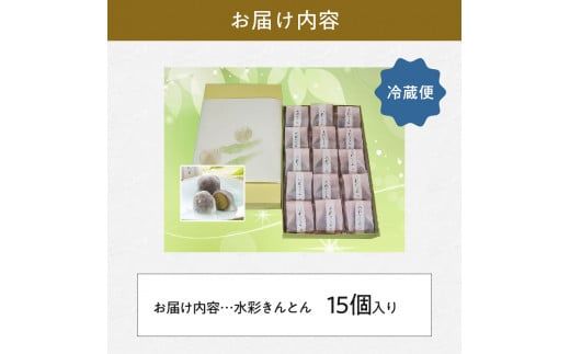 御菓子処信玄堂 「栗きんとん使用」水彩きんとん15個入 F4N-1973
