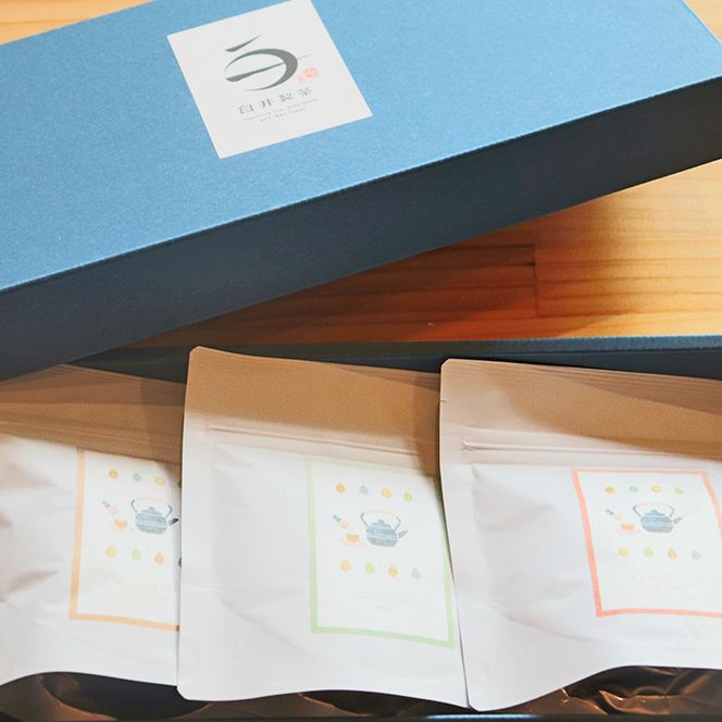 G-7-R7 煎茶・ほうじ茶・和紅茶 茶葉飲み比べセット