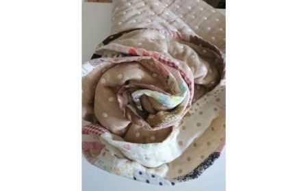 A-257 ハンドメイドの国産6重ガーゼの【100cm×70cm】サイズブランケット