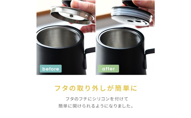 温度調節機能付き電気ケトル（1000W/0.8L） EKG-C801(B) 77678 F4N-2564