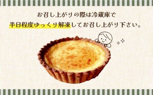 【2026年1月～発送】【舌にあふれる季節感♪こだわりのサクサクタルト】プレミアム チーズタルト / タルト チーズ 18cm 南島原市 / アトリエジジ [SAA008]