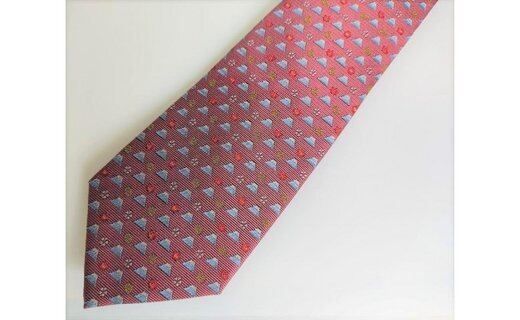 富士桜工房シルクネクタイ「富士と四季(ピンク)」限定オリジナルデザイン FAA1034