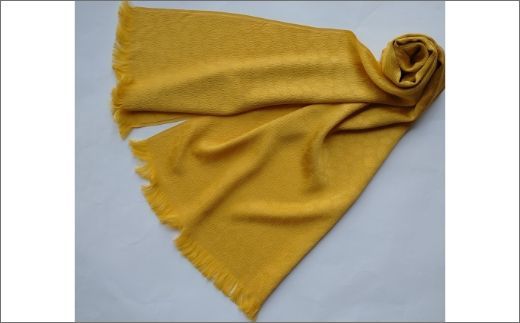 丹後ちりめん　シルク・ストール（イエロー）　TR00022