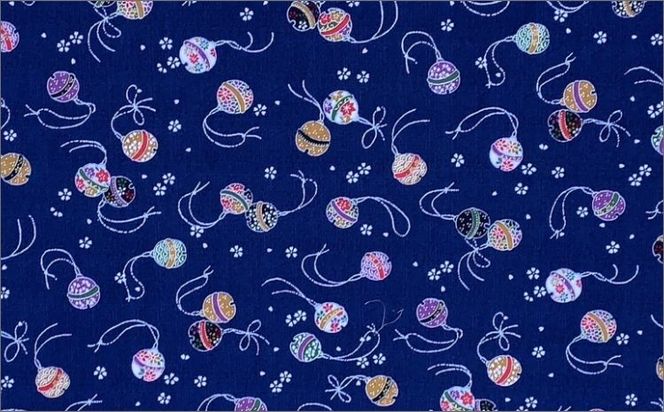 健康のお手伝い　手作り　骨盤枕、首枕(青鈴柄)　HT00032