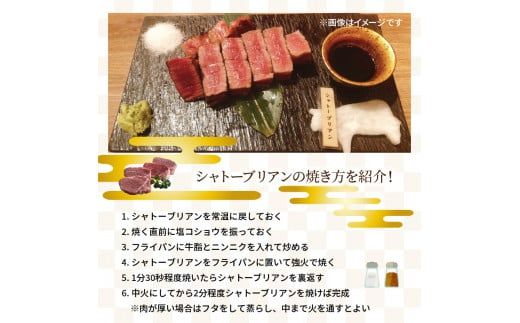 【A4～A5等級】おおいた和牛シャトーブリアンステーキ100g×5枚_1472R