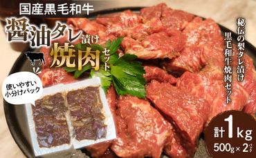 国産黒毛和牛 醬油タレ漬け焼肉セット_M278-001