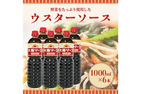 昔懐かし大陽ウスターソース1000ml×6本セット 深瀬昌洋商店 《90日以内に出荷予定(土日祝除く)》 和歌山県 紀の川市---wsk_fkswor_90d_22_16000_6l---